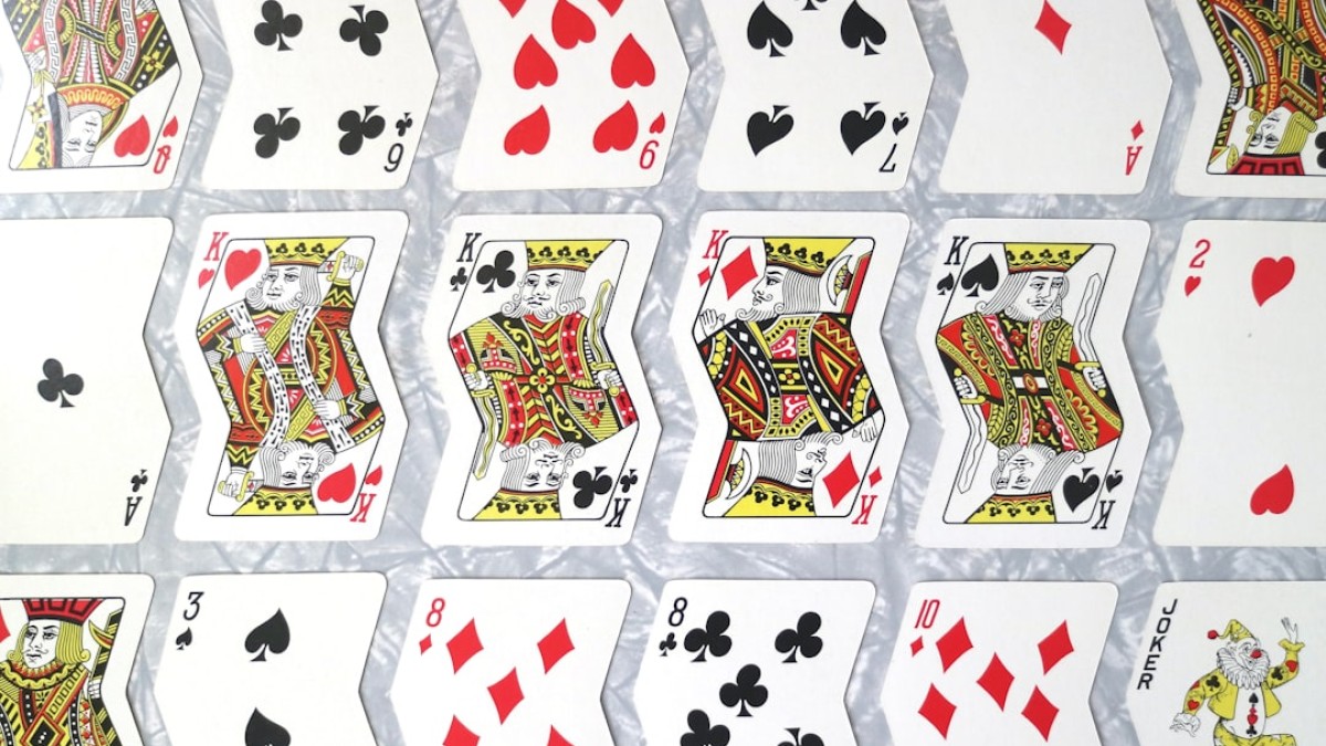 a group of cards